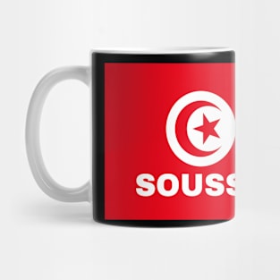 Sousse City in Tunisian Flag Mug